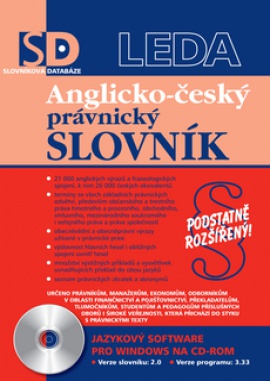 Obálka k Anglicko-český právnický slovník