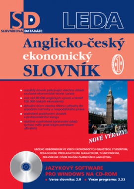 Obálka k Anglicko-český ekonomický slovník - elektronická verze pro PC