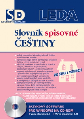 Obálka k Slovník spisovné češtiny - elektronická verze pro PC