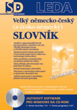 Obálka k Velký německo-český (a česko-německý) slovník - elektronická verze pro PC pro jednotlivce, zdravotnictví a školství